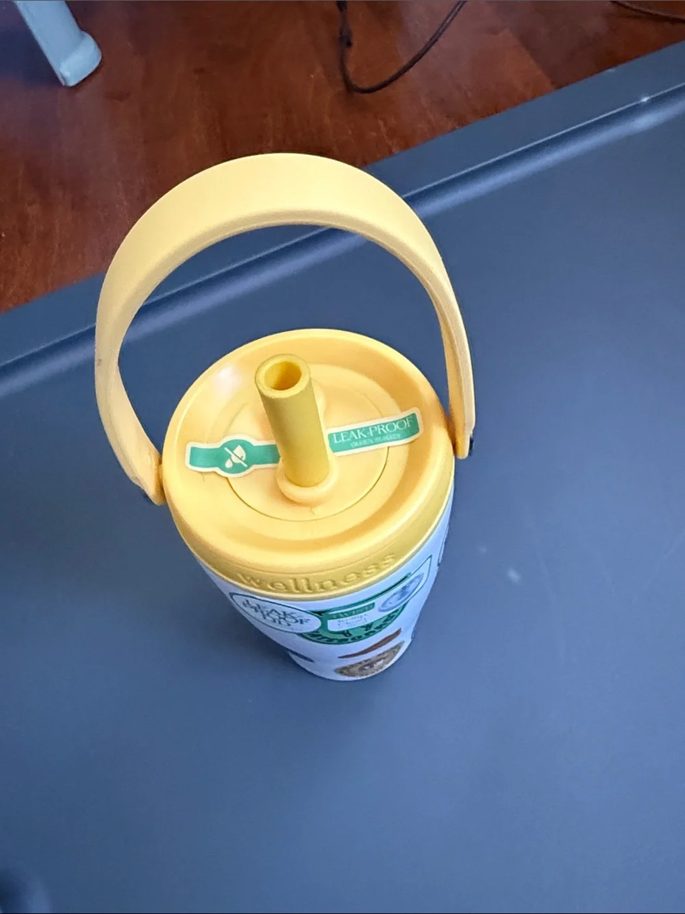 Yellow Handle Skate-Themed Insulated Party Tumbler
